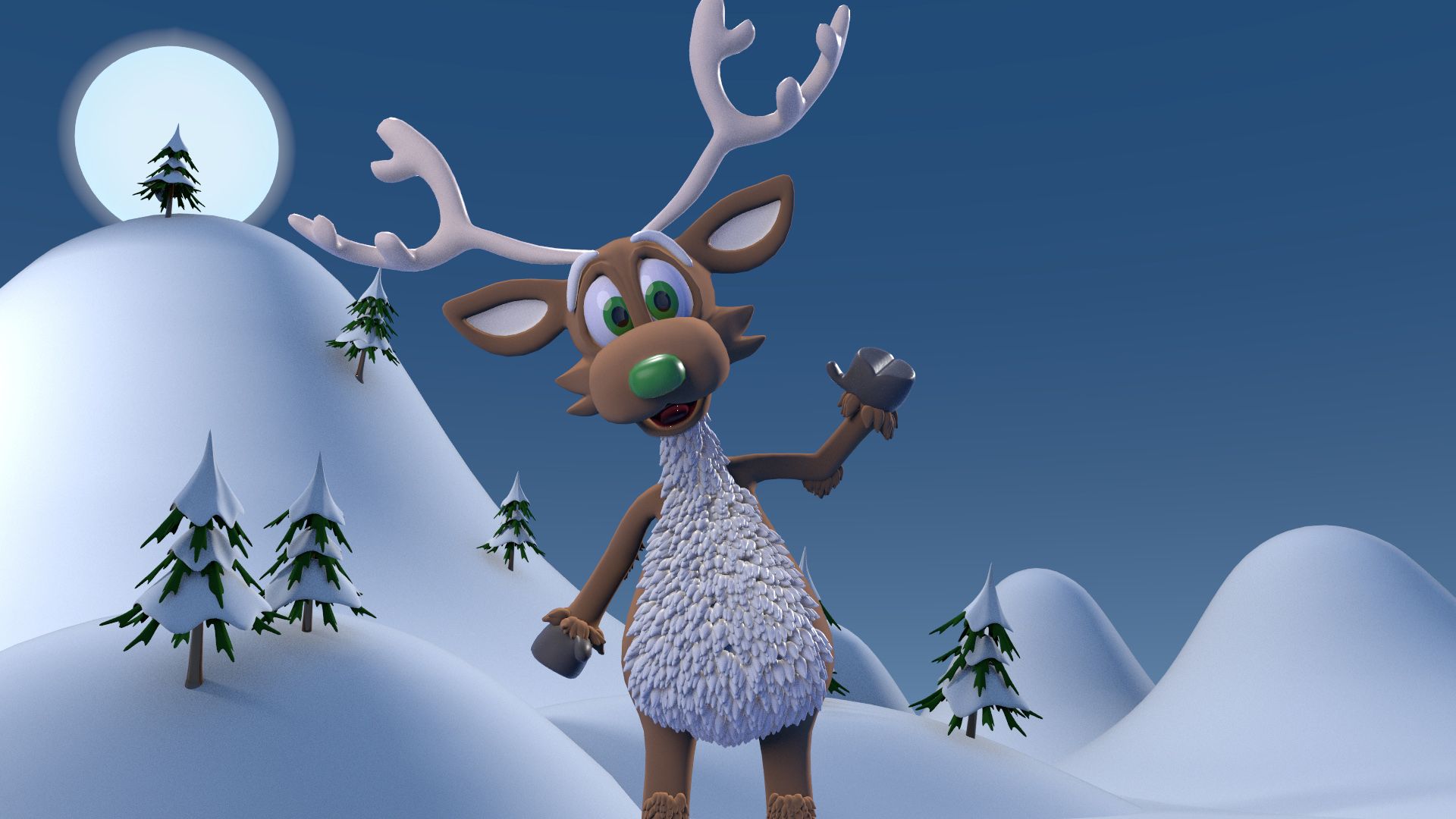 Ribby Hall Winter Wonderland Reindeer